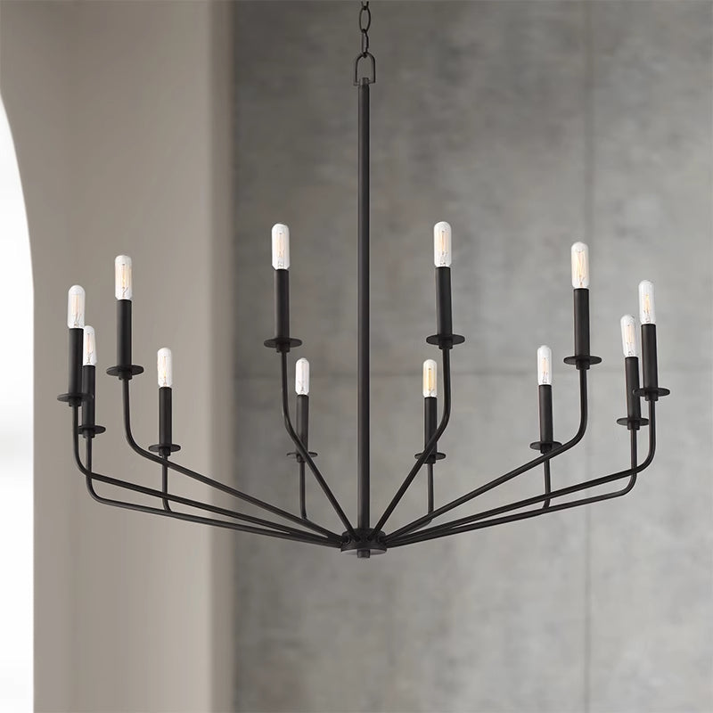 Silva Modern Industrial LED Chandelier Living Room