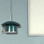 Valentina Square Handle Cup Ceramic LED Pendant Light Living Room