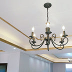 Silva Creative Retro Candle Chandelier Bedroom