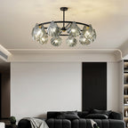 Kristy Modern Annular And Glass Pendant Light
