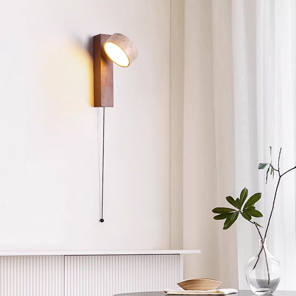 Ritta  Wall Light Travertine Wood - image 17