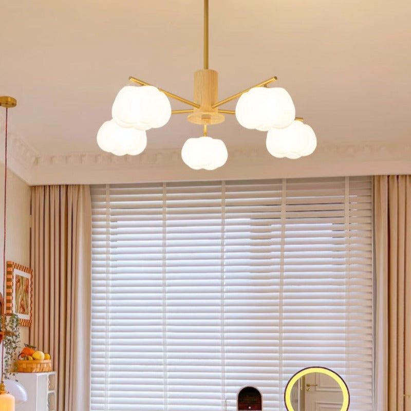 Arisha Creative LED Wood Chandeliers Living Room