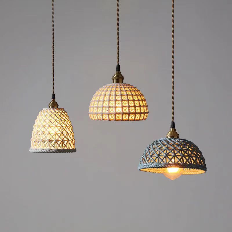 Valentina Modern LED Pendant Light Blue White Bedroom/Kitchen