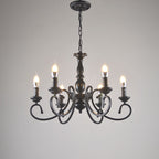 Silva Creative Retro Candle Chandelier Bedroom
