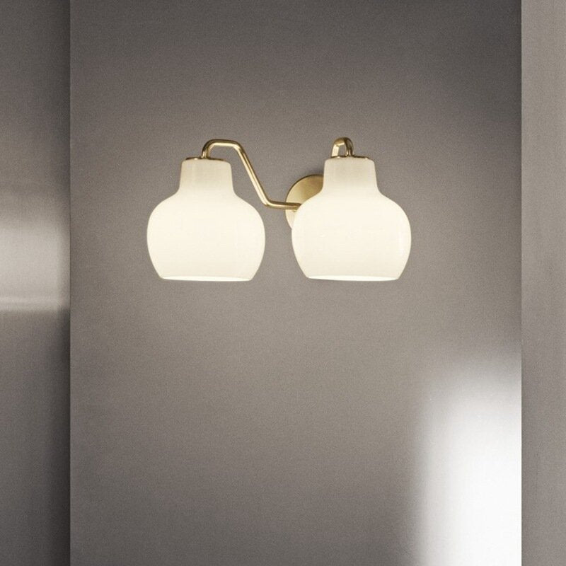 Valentina Vintage Dome LED Glass Wall Lamp For Mirror