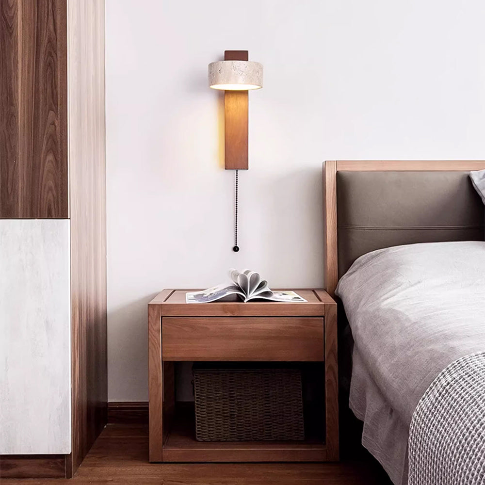 Ritta  Wall Light Travertine Wood - image 18
