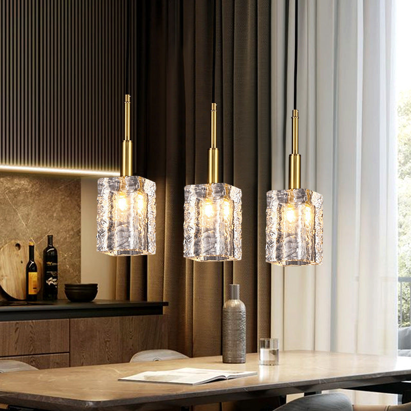 Kristy Modern Simple Pendant Light Crystal Kitchen Island
