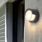 Ray Modern Round Rectangular Acrylic Outdoor Wall Lamp