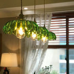 Valentina Retro LED Flower Pendant Light Glass Dining Room