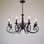 Silva Creative Retro Candle Chandelier Bedroom