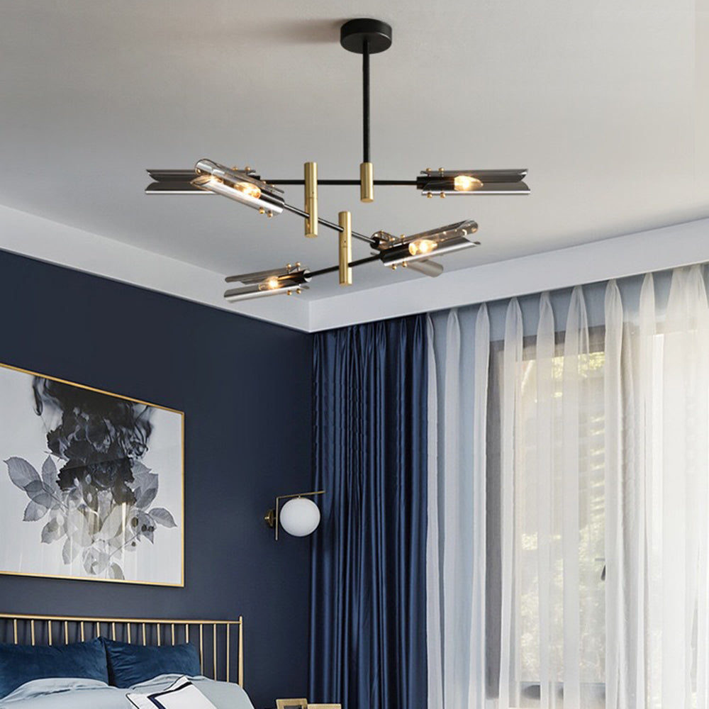 Arisha Modern /Glass Semi-Flush Mount Ceiling Light