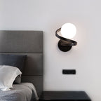 Arisha Nordic Globe Glass Vanity Wall Lamp Bedroom