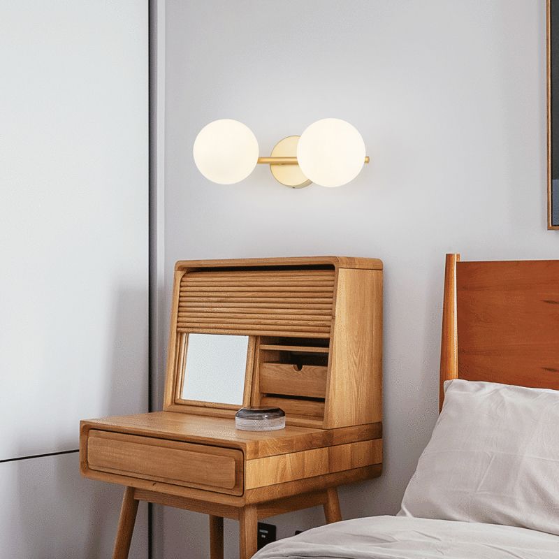 Valentina Modern Dome Bathroom & Vanity Wall Lamps, Multicolor