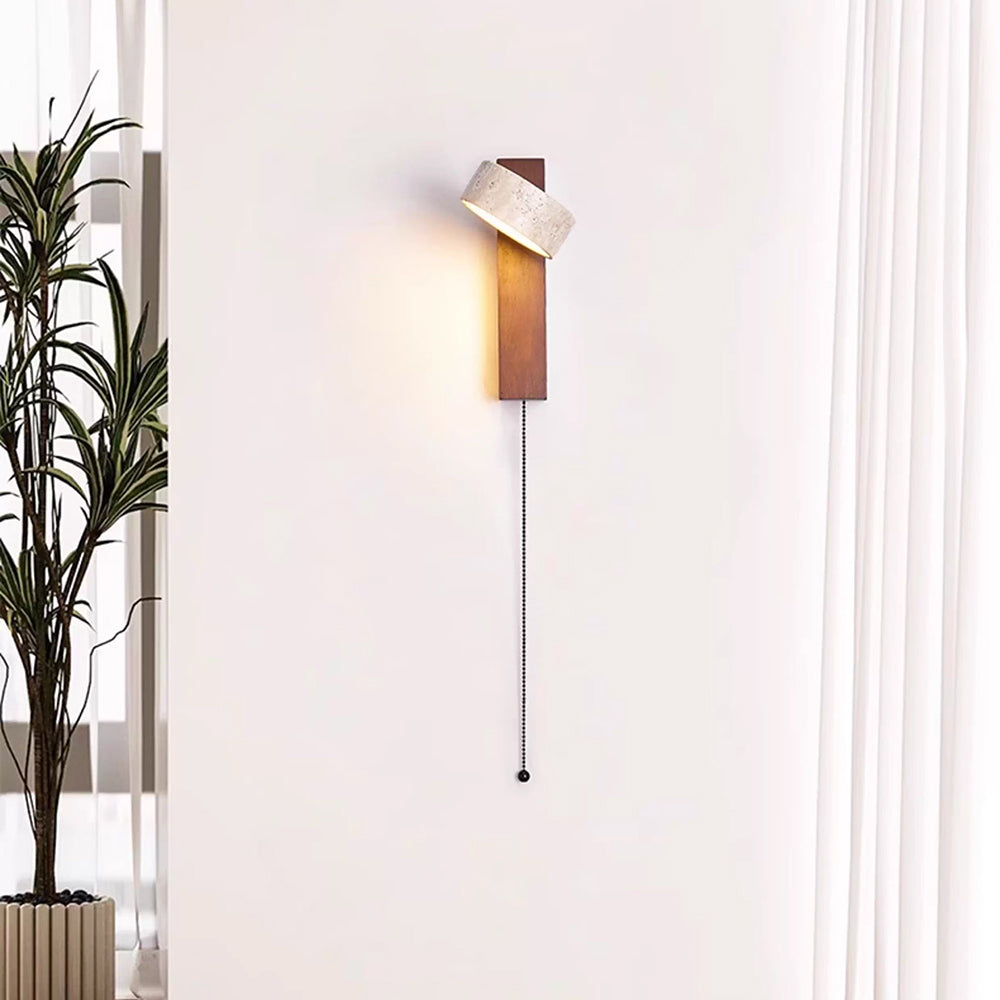Ritta  Wall Light Travertine Wood - image 19