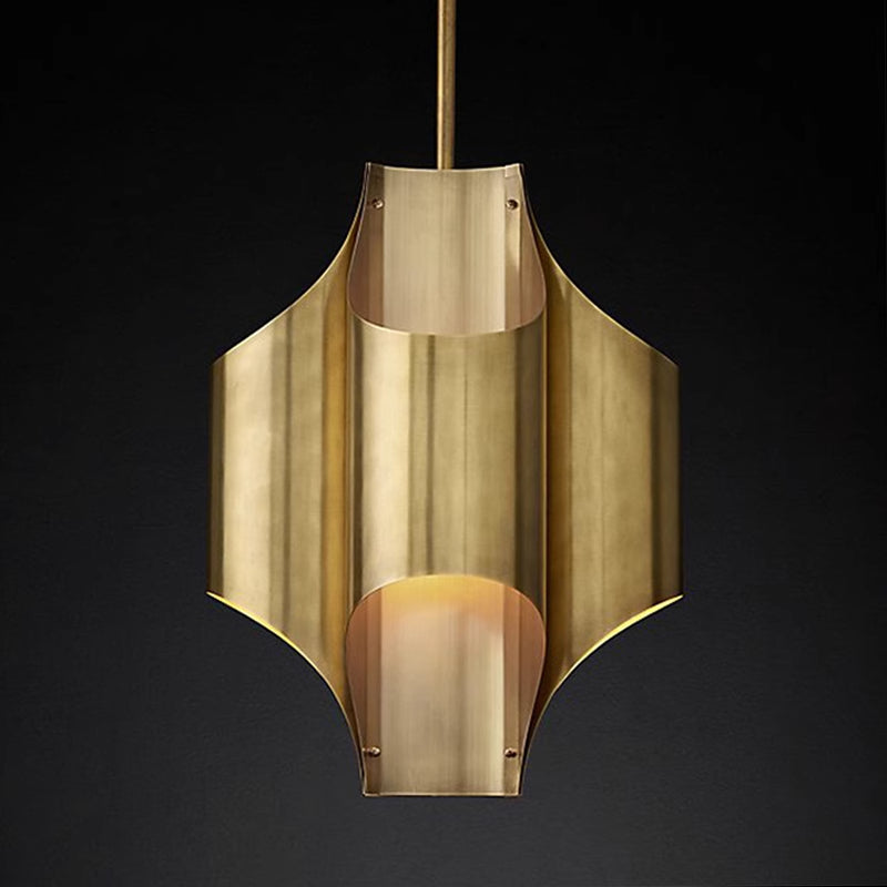 Arisha Simple Retro Creative Chandelier Brass Bedroom