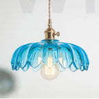 Valentina Retro LED Flower Pendant Light Glass Dining Room