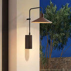 Arisha Modern Minimalist Wide Cone Shape Outdoor Waterproof Wall Lamp