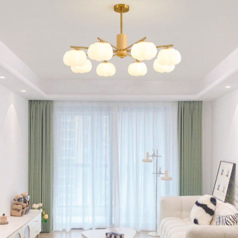 Arisha Creative LED Wood Chandeliers Living Room