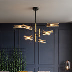 Arisha Modern /Glass Semi-Flush Mount Ceiling Light