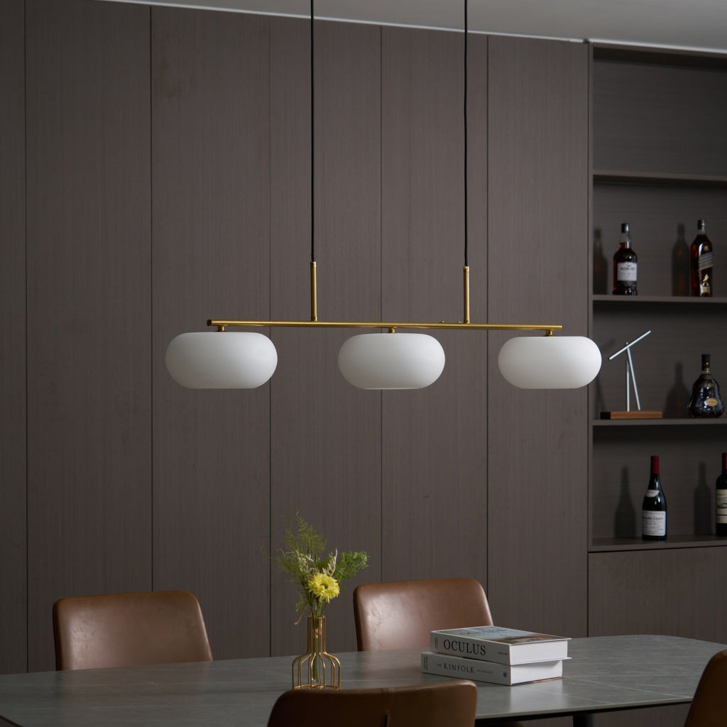 Valentina Cream Cluster Pendant Light, 3 Heads