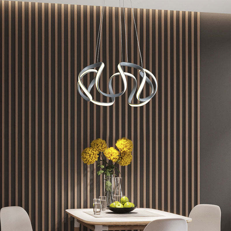 Arisha Modern Irregular Flower /Silicone Pendant Light 3 Colors