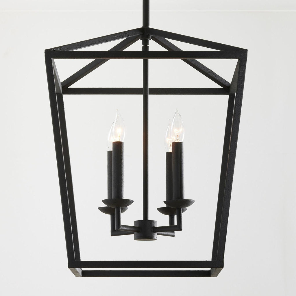 Lodge Lantern Brass Pendant Light