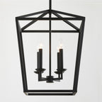 Lodge Lantern Brass Pendant Light