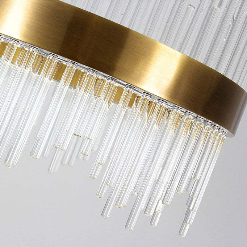 Kristy Modern Round Rectangular Chain Chandelier