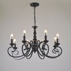 Silva Creative Retro Candle Chandelier Bedroom
