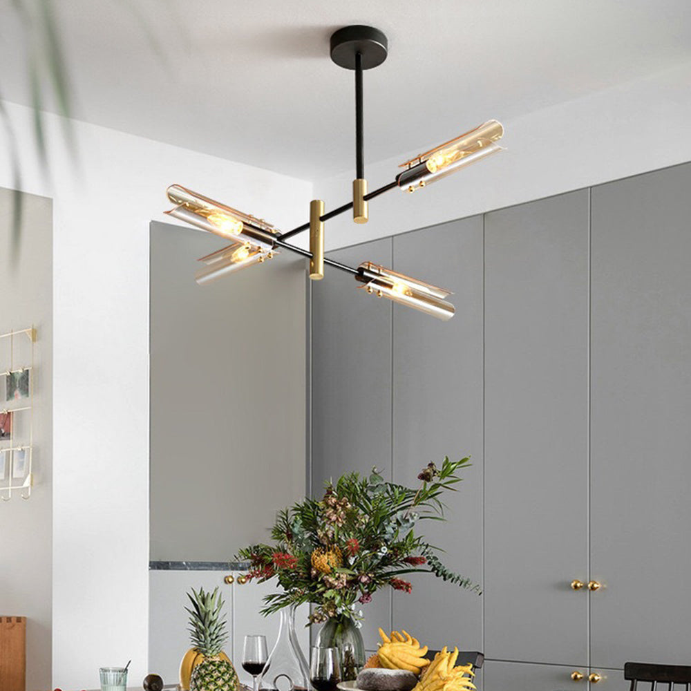 Arisha Modern /Glass Semi-Flush Mount Ceiling Light