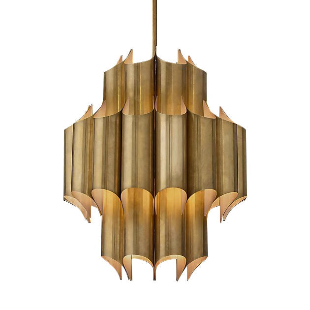 Arisha Simple Retro Creative Chandelier Brass Bedroom