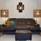 Ritta  Retro Rustic Drum Hanging Pendant Light