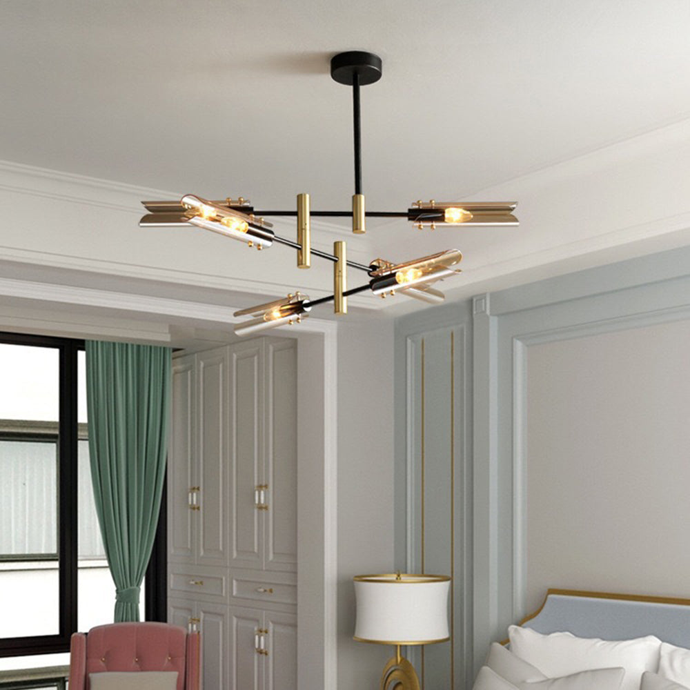 Arisha Modern /Glass Semi-Flush Mount Ceiling Light