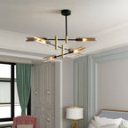 Arisha Modern /Glass Semi-Flush Mount Ceiling Light