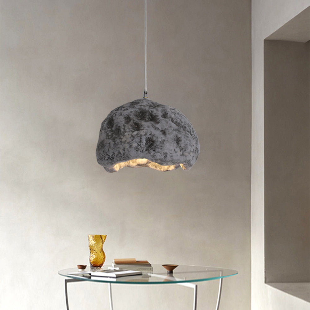 Avi Wabi Sabi Irregular Shape Resin Pendant Light, 3 Color