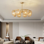 Kristy Modern Annular And Glass Pendant Light