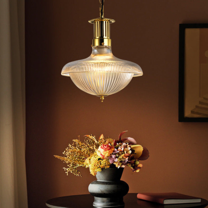 Silva Vintage Industrial LED Pendant Light Glass Bedroom Kitchen