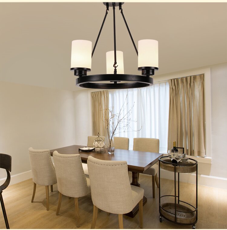 Silva Retro Glass Chandelier for Living Room
