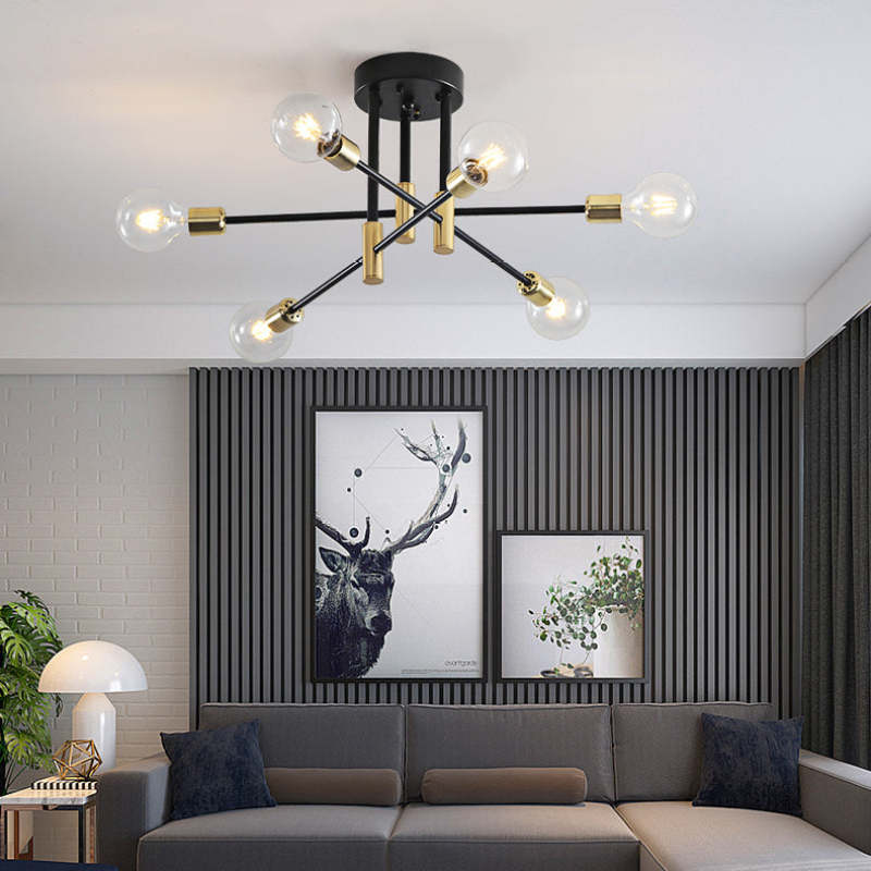 Valentina Retro Satellite Shape Ceiling Light 4/6/8 Head