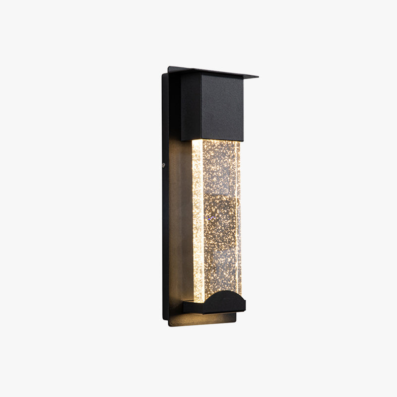 Ray Modern Design Square LED Outdoor Wall Lamp Glass Garden Corridor