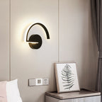 Arisha Minimalist Linear Semicircular Decor Wall Lamp