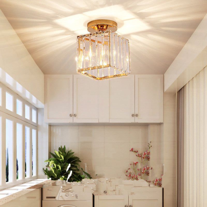 Arisha Modern /Crystal Flush Mount Ceiling Light, 3 Colors