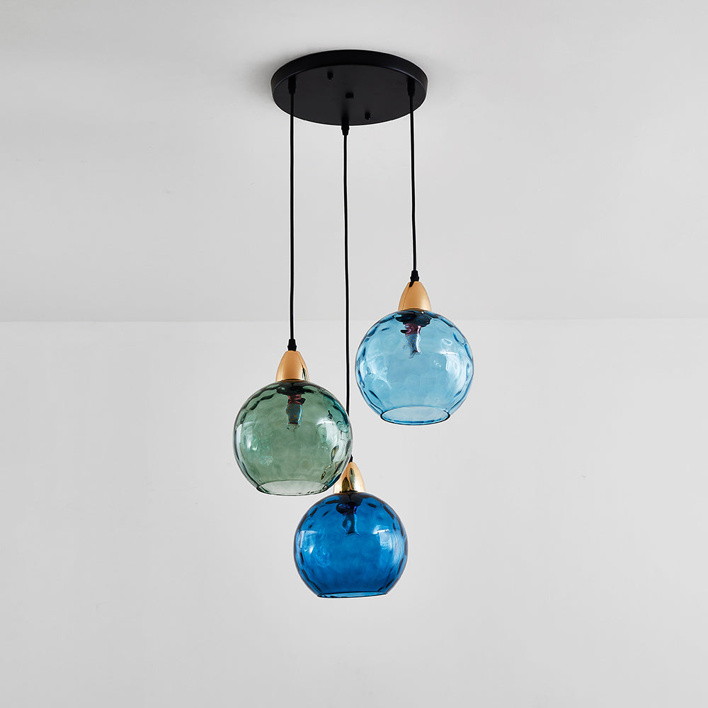 Valentina Pendant Light Water Ripple Cluster, 3 Head