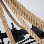 Epoch Vintage Industrial Rope Chandelier Living Room - image 10