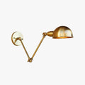 Epoch Vintage Semi-sphere Swing Arm Foldable Wall Lamp, Bronze