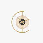 Arisha Modern Clock LED Indoor Wall Lamp Wood Living Room Bedroom Dining Room