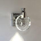 Kristy Modern Round Crystal Vanity Wall Lamp