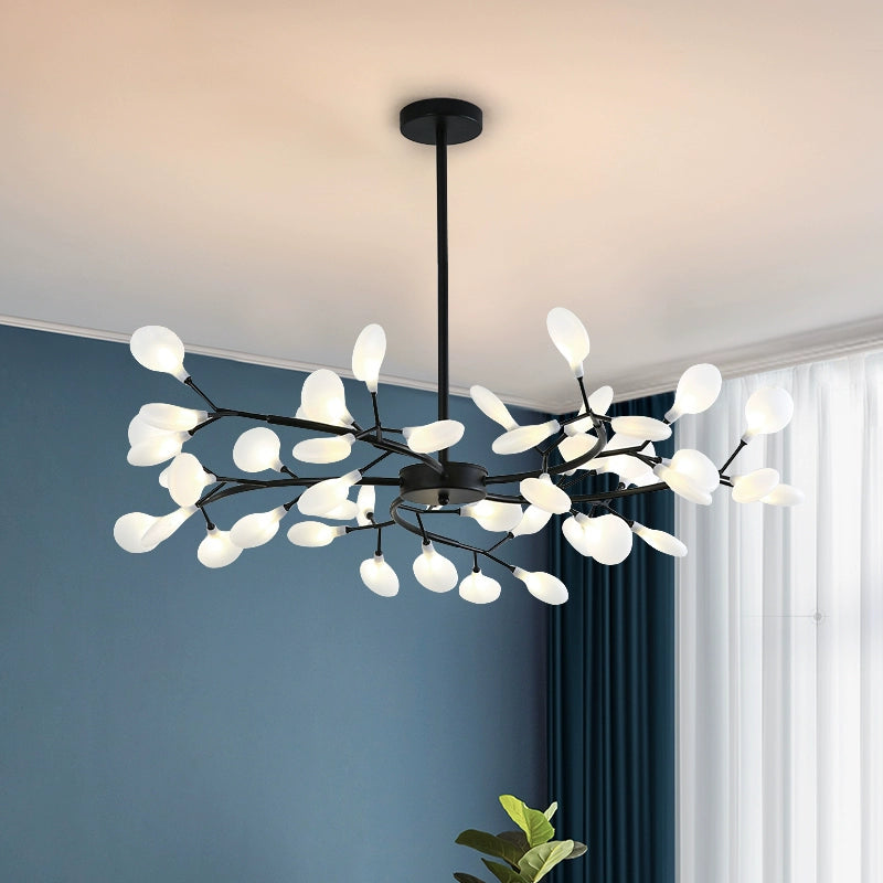 Olivia Unique Branch Firefly Art Deco Chandelier Living Room - image 9