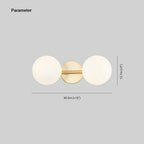 Valentina Modern Dome Bathroom & Vanity Wall Lamps, Multicolor