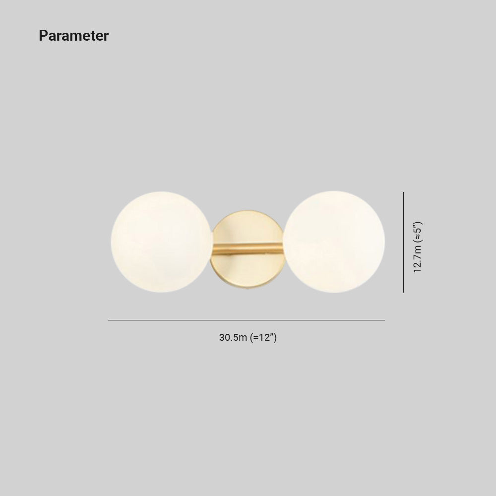Valentina Modern Dome Bathroom & Vanity Wall Lamps, Multicolor